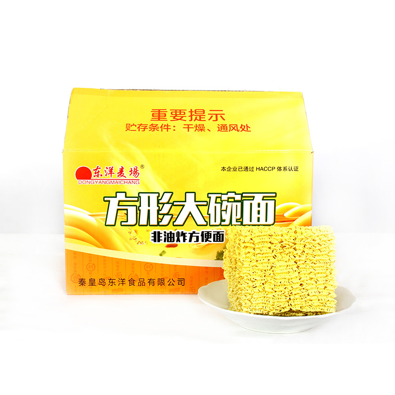 Pastel cuadrado de fideos de trigo de tazón grande de 4 kg